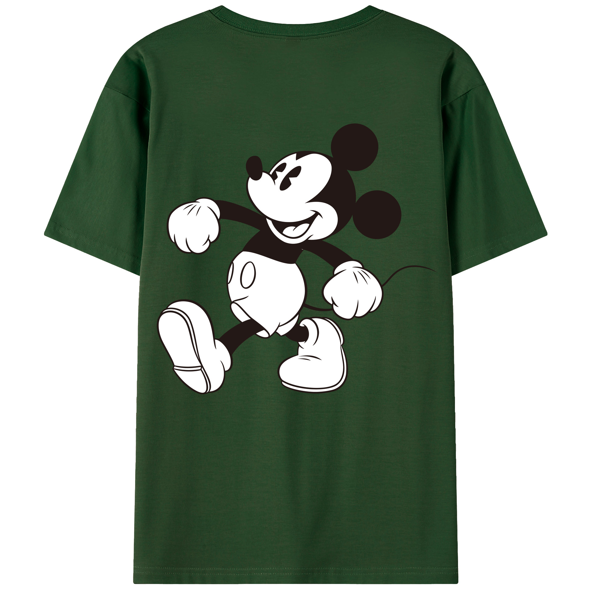 （画像用） ミッキーマウス Mickey Mouse 綿100％半袖Tシャツ（背面プリント）